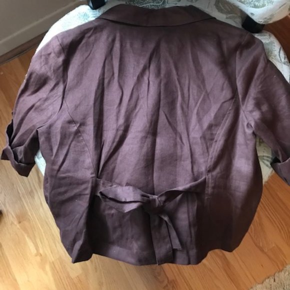 VENUS Linen Short-Sleeved Blazer - Size 14 Brand New - Picture 2 of 5